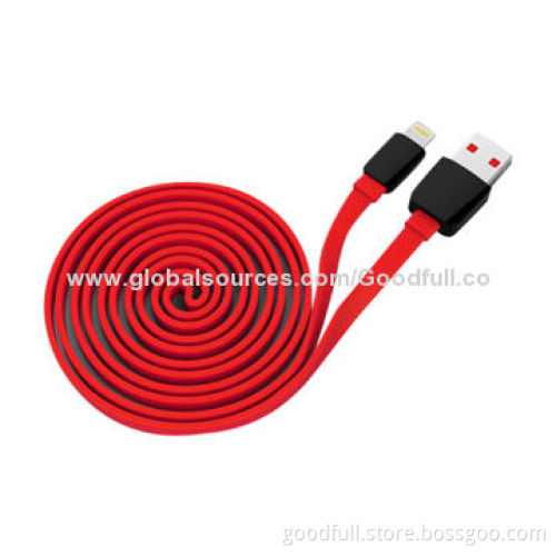 Red flat USB cable for i5 AVI to USB TV cable